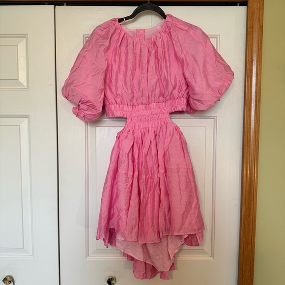 Vici Pink Pocketed Cut Out Mini Dress - Picture 2 of 8